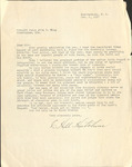 Letter from C. Hill Hutchins