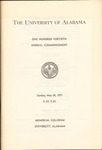 1971 Commencement Program, Spring