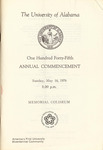 1976 Commencement Program, Spring