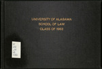 1963 Juris Doctorate Candidates of the School of Law by University of Alabama School of Law