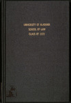 1972 Juris Doctorate Candidates of the School of Law by University of Alabama School of Law