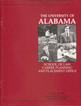 1986 Juris Doctorate Candidates of the School of Law by University of Alabama School of Law