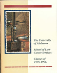 1995-1996 Juris Doctorate Candidates of the School of Law by University of Alabama School of Law