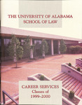 1999-2000 Juris Doctorate Candidates of the School of Law by University of Alabama School of Law