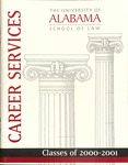 2000-2001 Juris Doctorate Candidates of the School of Law by University of Alabama School of Law